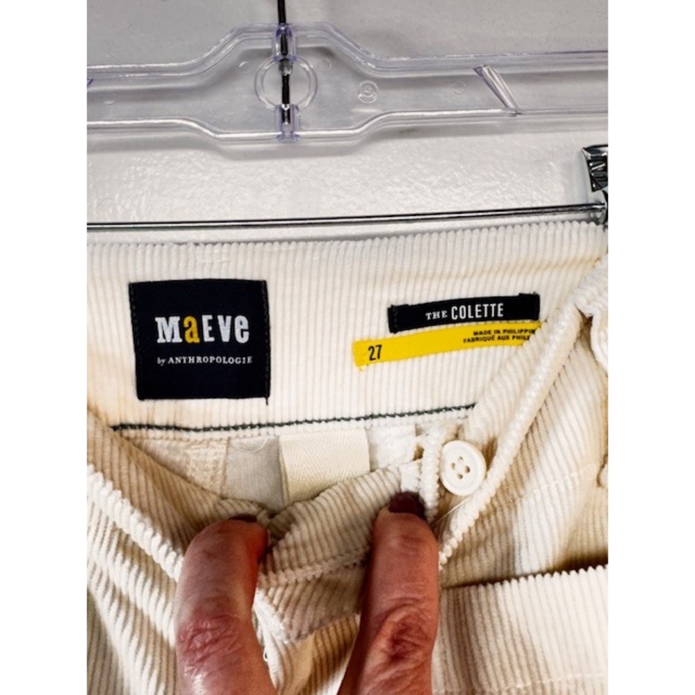 Cream Wide-Leg Women's Pants - Picture 4 of 7